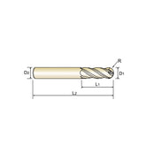 4 Flute Long Length Ball Nose Carbide X-Power Pro End Mills GM210 Series Plain Shank - Big-tools Industrial Supply Tools for Metal Cutting